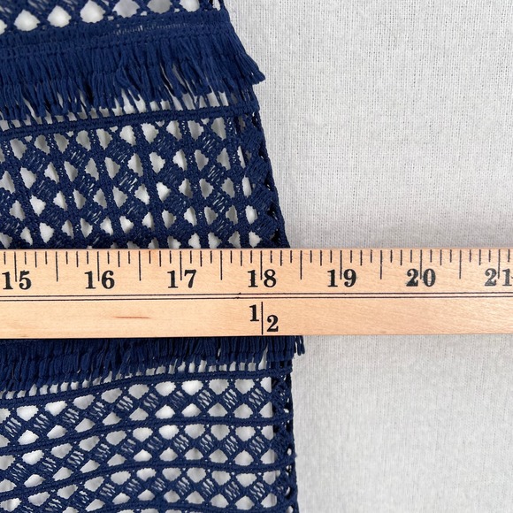 ANTHROPOLOGIE Hutch Crochet Dress Womens 0 Navy Blue Sleeveless Lace NWOT - Picture 14 of 15